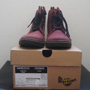 Dr. Martens Shoreditch Boots in Size 6 Cherry Red